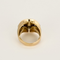 Bague en or rose, or gris, diamants en chute