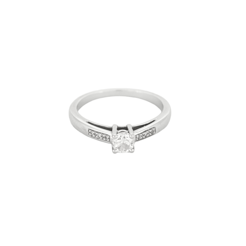 MAUBOUSSIN - "Tu es le sel de ma vie n°3 " - Bague or blanc et diamants