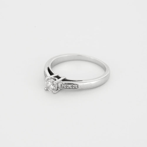 MAUBOUSSIN - "Tu es le sel de ma vie n°3 " - Bague or blanc et diamants