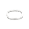 Bague 50 Dinh Van – Alliance carrée or gris et diamants 58 Facettes DV18596-3
