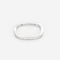 Bague 50 Dinh Van – Alliance carrée or gris et diamants 58 Facettes DV18596-3