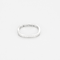 Bague 50 Dinh Van – Alliance carrée or gris et diamants 58 Facettes DV18596-3