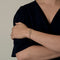 DINH VAN - Maillon - Bracelet en or gris.