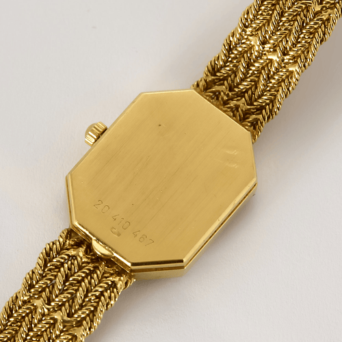 Montre Longines - Montre en or jaune et diamants à boitier octogonal à mouvement quartz 58 Facettes DV27468-6