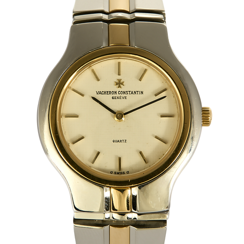 VACHERON CONSTANTIN - Phidias - Zegarek ze stali i pozłacany, z okrągłą kopertą i mechanizmem kwarcowym