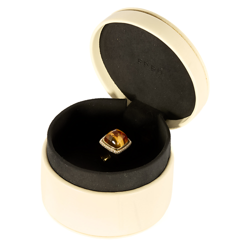 Fred Paris - Pain de Sucre - Middels modell - Ring i gult gull og sitrin