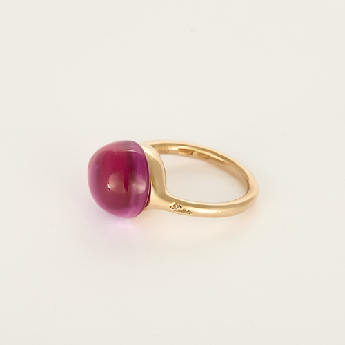 Pomellato – Rouge Passion – Anello in oro rosa 9K e rubino sintetico.
