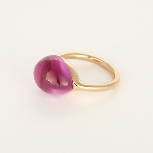 Pomellato – Rouge Passion – Anello in oro rosa 9K e rubino sintetico.