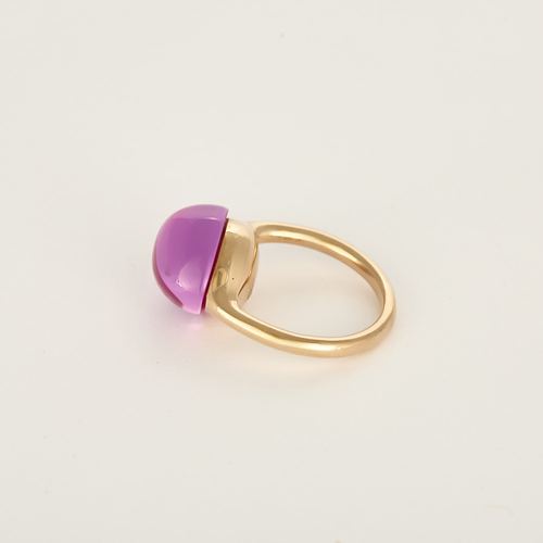 Pomellato – Rouge Passion – Anello in oro rosa 9K e rubino sintetico.