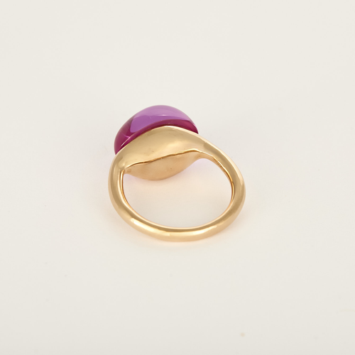 Pomellato – Rouge Passion – Anello in oro rosa 9K e rubino sintetico.