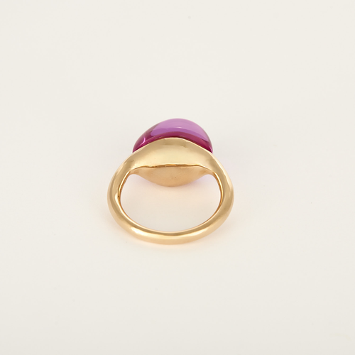 Pomellato – Rouge Passion – Anello in oro rosa 9K e rubino sintetico.