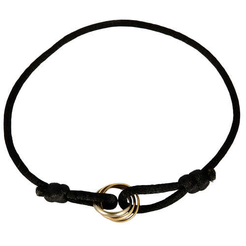 Cartier - Trinity 18K three-gold bracelet and cord