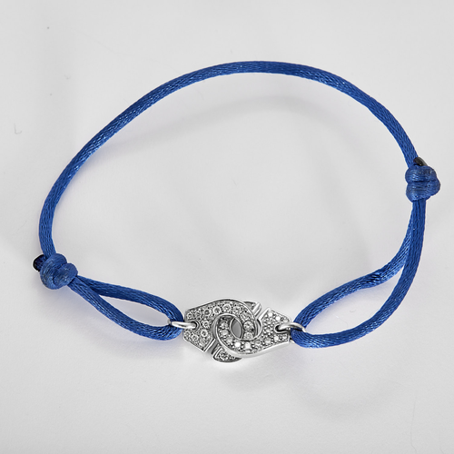 Dinh Van - Menottes R12 - Armband van grijs goud met diamant