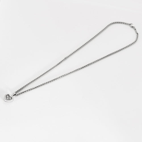 Collier Chopard - Happy Diamonds - Collier coeur en or blanc et diamants 58 Facettes DV16468-3