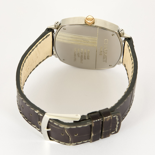 CHAUMET - DANDY - 精钢腕表，镀金精钢酒桶形表壳，机械机芯