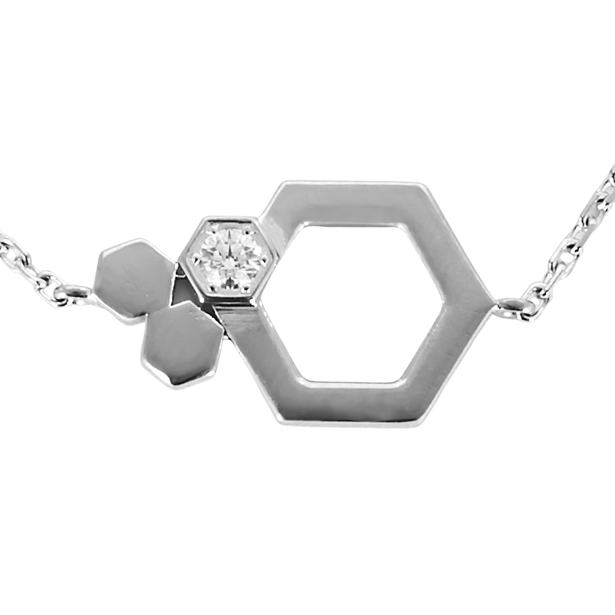 CHAUMETラー Chaumet - Bee My Love - White gold and diamond bracelet - 58 Facettes