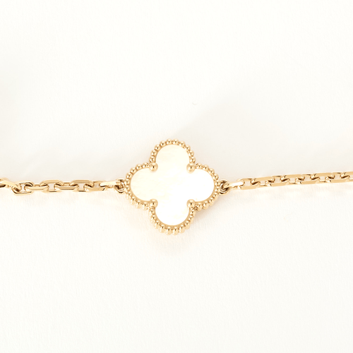 Van Cleef & Arpels - Vintage Alhambra - Sautoir 20 motifs or rose et nacre. 58 Facettes DV0967-7