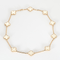 Collier Vintage Alhambra 10 motifs or rose et nacre 58 Facettes DV0967-6