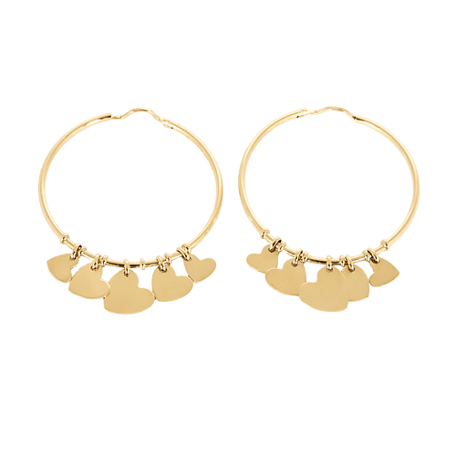 Dior - Light Hearts - Yellow Gold Earrings