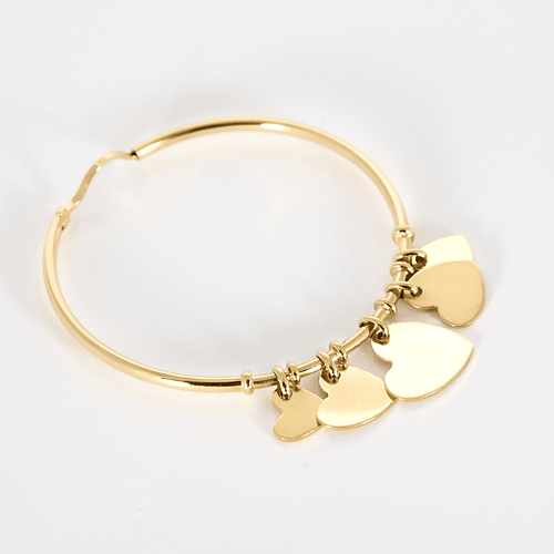 Dior - Light Hearts - Yellow Gold Earrings