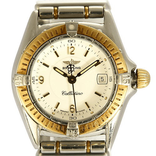 Breitling, Castillino-Uhr aus Gold und Stahl