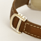 Cartier, Gondole-horloge in witgoud met leren band