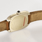 Cartier, Gondole-horloge in witgoud met leren band