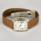 Cartier, Gondole-horloge in witgoud met leren band