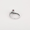 18k White Gold Ring Ruby and Diamond