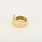 FRED - Ribbon - Yellow gold and diamond ring. Medium model.