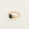 Elegante Bague, or rose, saphir et diamants