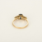 Elegante Bague, or rose, saphir et diamants