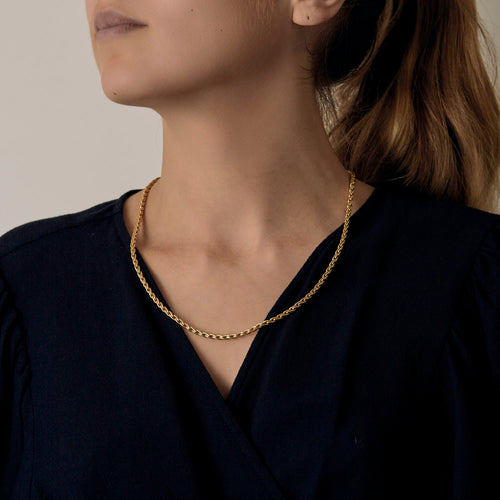 Collier Collier en Or jaune 18k Saphir 58 Facettes DV0370-7