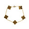 Bracelet VAN CLEEF & ARPELS Bracelet Vintage Alhambra en Or jaune 18k Oeil de tigre 58 Facettes DV0370-8