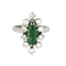 Anel em ouro branco 18k diamante