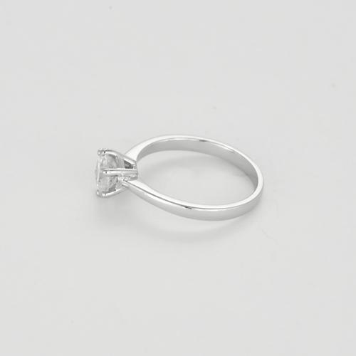 Ring Solitär aus Weißgold, Diamant ca. 0,80 Karat