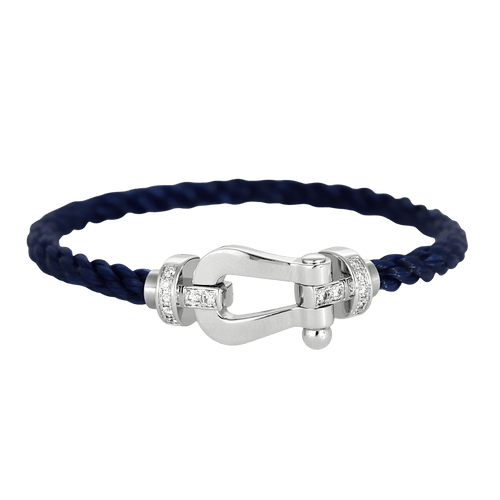 Bransoletka z białego złota 18k z diamentem