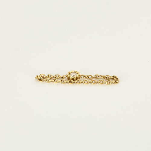 Ring aus 18k Gelbgold mit Diamant
