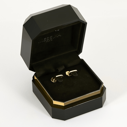 messika Orecchini Gatsby in oro rosa 18k diamante