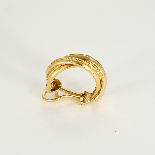 CARTIER - Trinity Constellation - Para kolczyków z żółtego złota 18K