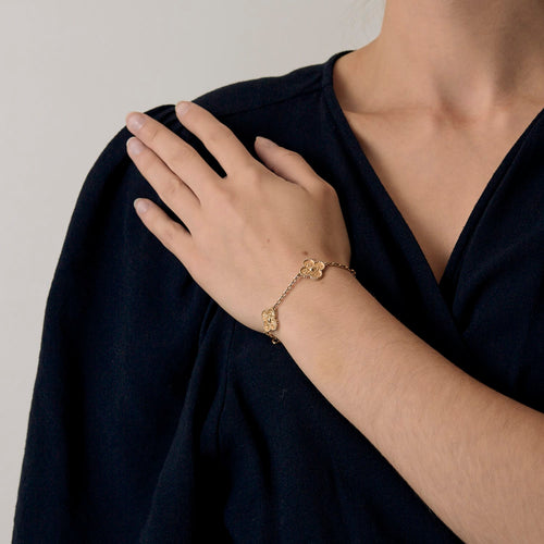 van-cleef-arpels 18K黄金手链 Vintage Alhambra