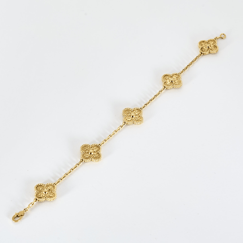 van-cleef-arpels 18K黄金手链 Vintage Alhambra