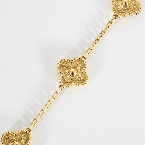 van-cleef-arpels 18K黄金手链 Vintage Alhambra