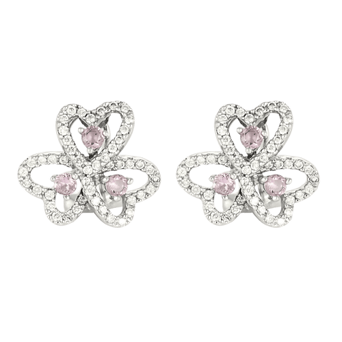 Oorbellen Oorbellen in 18k witgoud Diamant en Saffier 58 Facettes DV31196-7