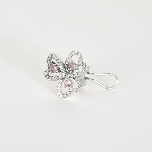 Oorbellen Oorbellen in 18k witgoud Diamant en Saffier 58 Facettes DV31196-7