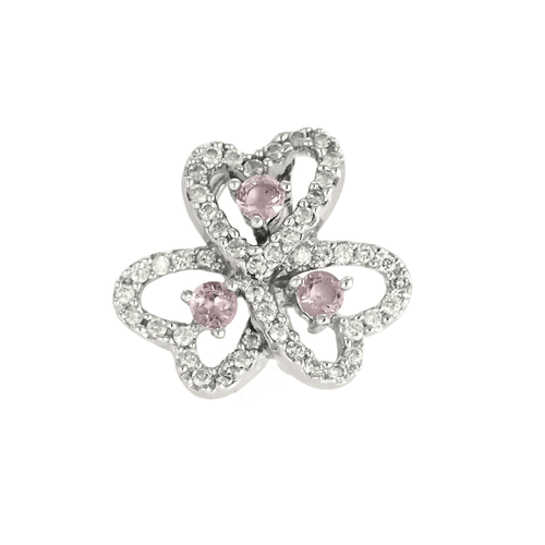 Oorbellen Oorbellen in 18k witgoud Diamant en Saffier 58 Facettes DV31196-7