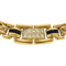 Halskette aus 18k Gelbgold mit Diamant und Saphir