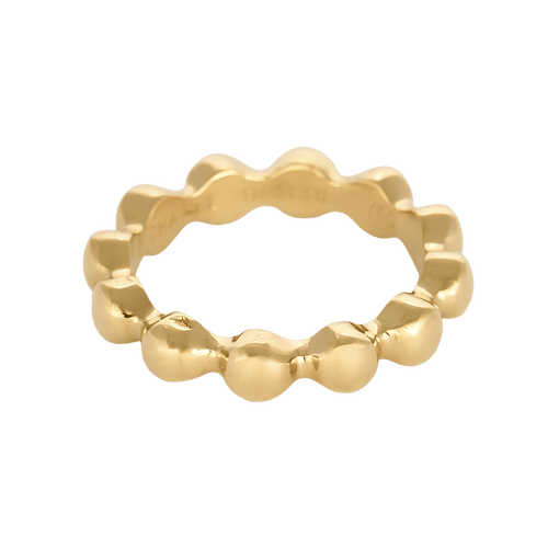 CHANEL - Trouwring geelgouden parelrand
