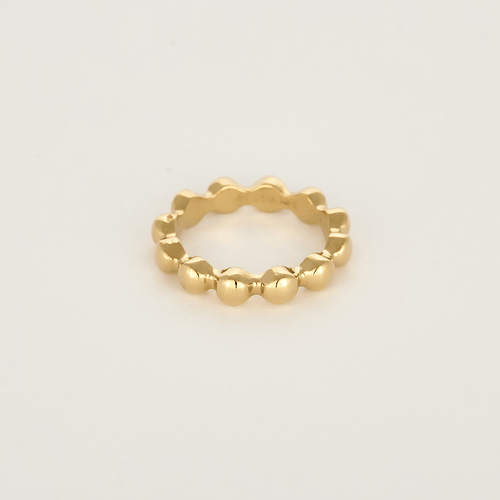 CHANEL - Trouwring geelgouden parelrand
