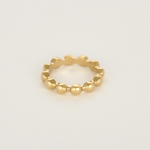 CHANEL - Trouwring geelgouden parelrand